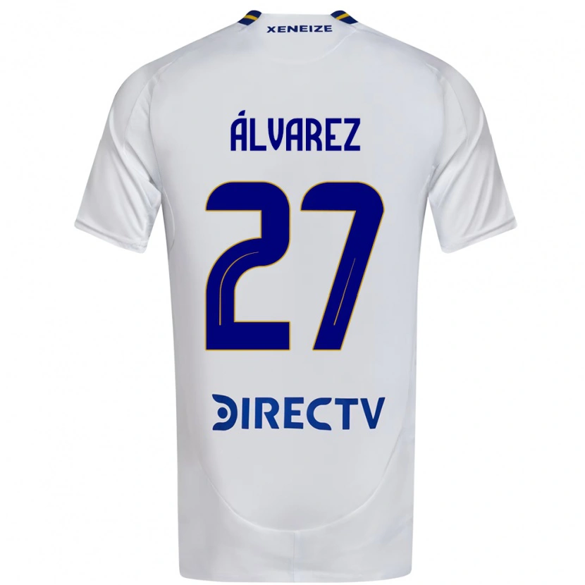Danxen Heren Violeta Álvarez #27 Wit Blauw Uitshirt Uittenue 2025/26 T-Shirt