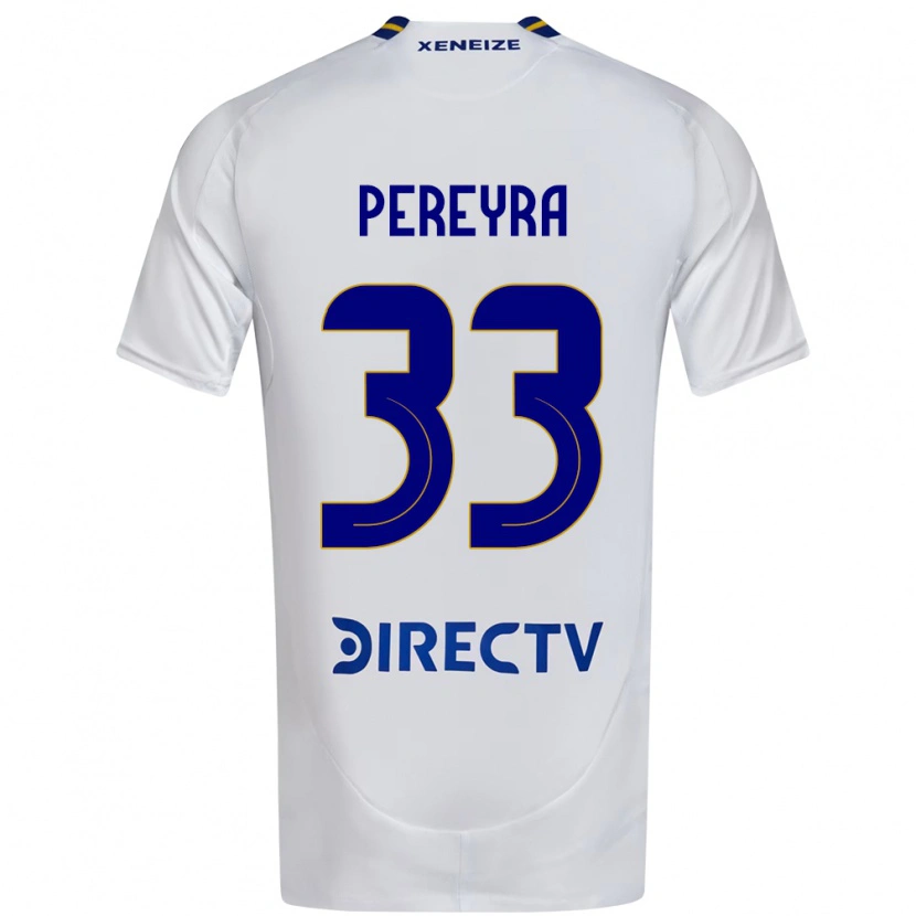 Danxen Heren Araceli Pereyra #33 Wit Blauw Uitshirt Uittenue 2025/26 T-Shirt