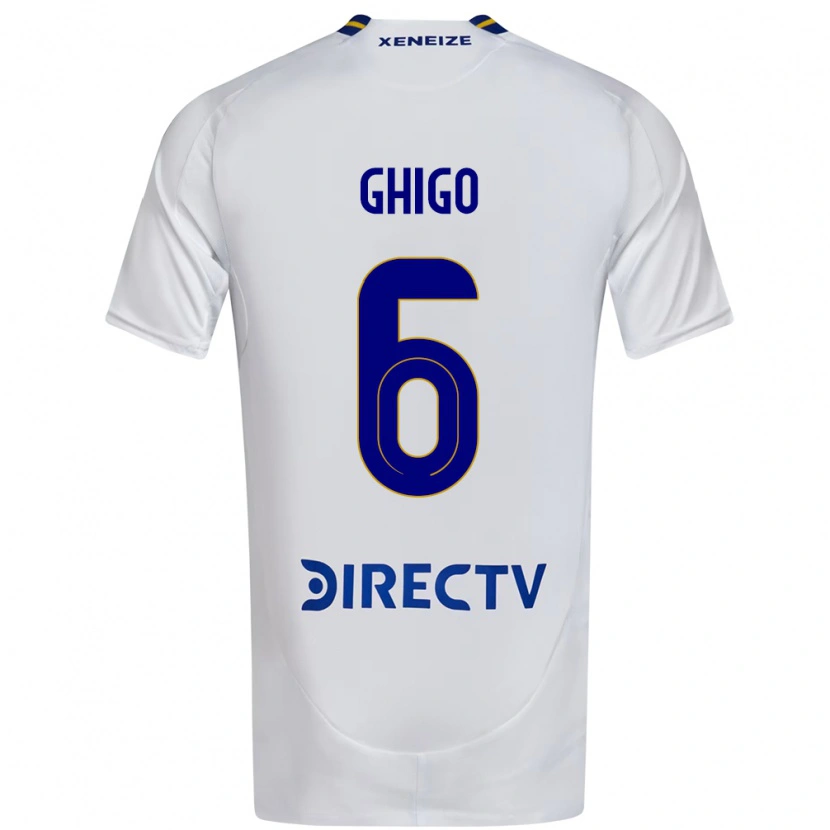Danxen Heren Cecilia Ghigo #6 Wit Blauw Uitshirt Uittenue 2025/26 T-Shirt