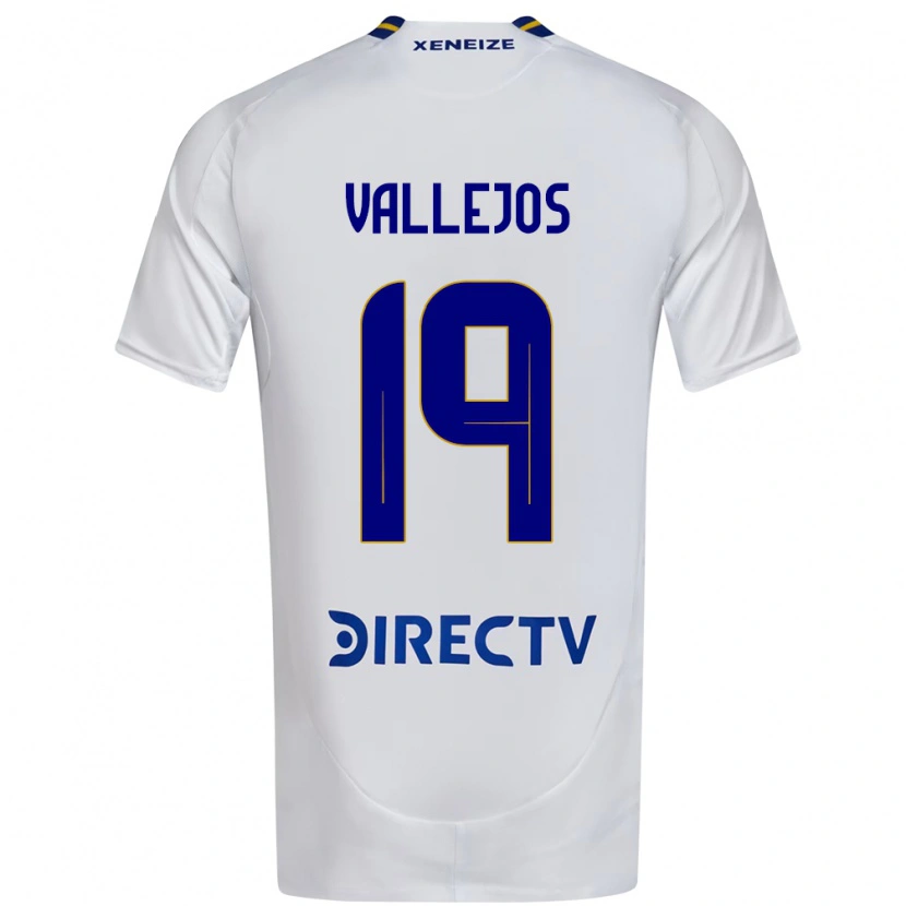 Danxen Heren Fabiana Vallejos #19 Wit Blauw Uitshirt Uittenue 2025/26 T-Shirt