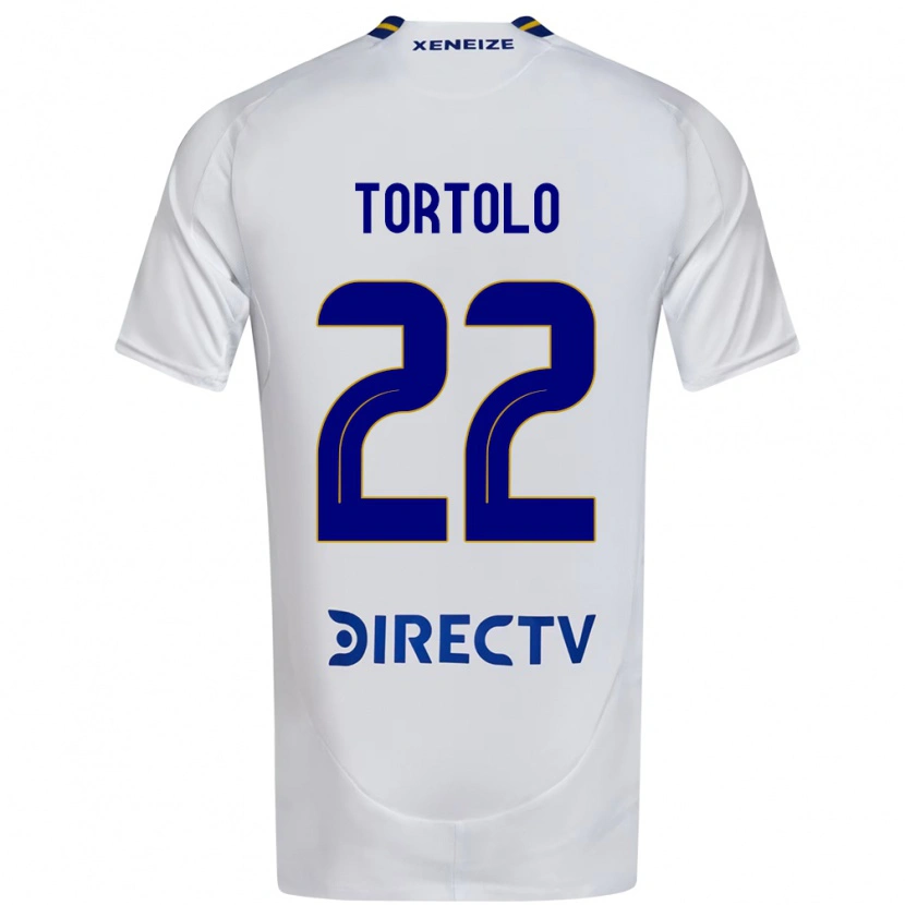 Danxen Heren Dulce Tortolo #22 Wit Blauw Uitshirt Uittenue 2025/26 T-Shirt