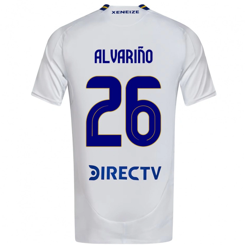 Danxen Heren Alexis Alvariño #26 Wit Blauw Uitshirt Uittenue 2025/26 T-Shirt