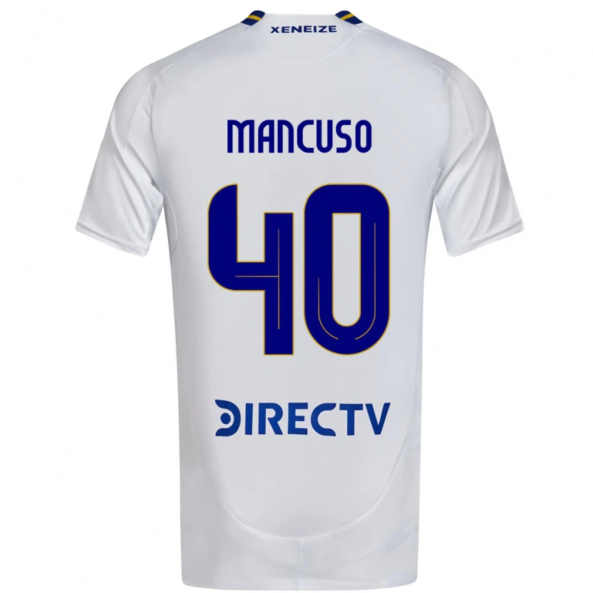 Danxen Heren Eros Mancuso #40 Wit Blauw Uitshirt Uittenue 2025/26 T-Shirt