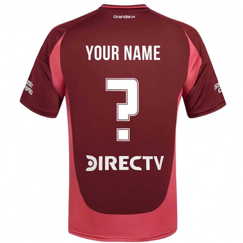 Danxen Heren Uw Naam #0 Bourgondisch Magenta Uitshirt Uittenue 2025/26 T-Shirt