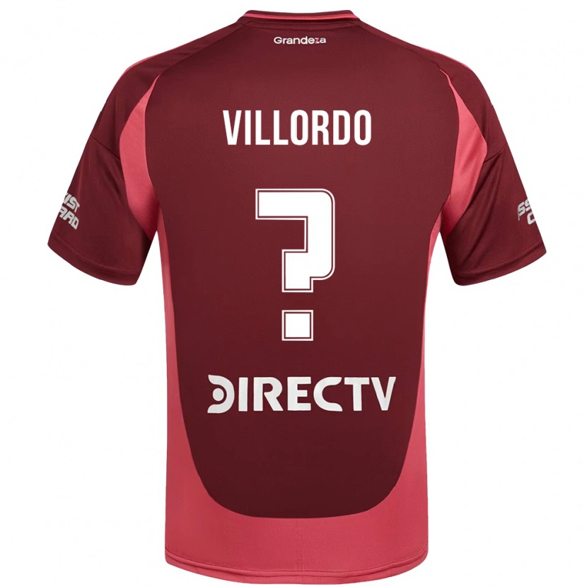 Danxen Heren Juan Villordo #0 Bourgondisch Magenta Uitshirt Uittenue 2025/26 T-Shirt