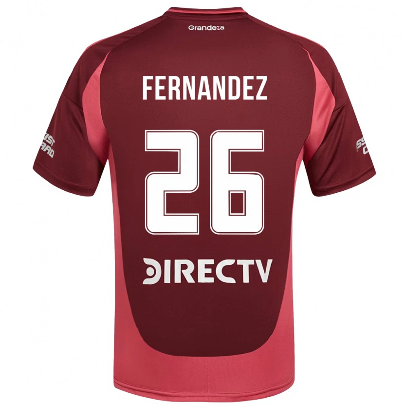 Danxen Heren Nacho Fernández #26 Bourgondisch Magenta Uitshirt Uittenue 2025/26 T-Shirt