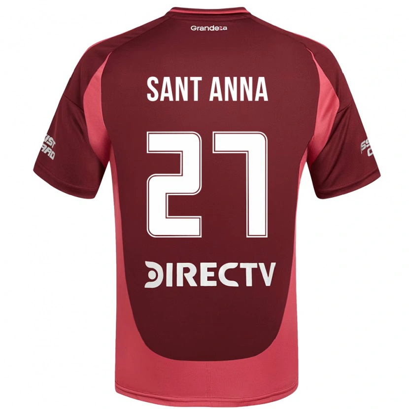 Danxen Heren Agustín Sant Anna #27 Bourgondisch Magenta Uitshirt Uittenue 2025/26 T-Shirt