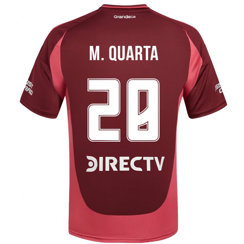 Danxen Heren Lucas Martínez Quarta #28 Bourgondisch Magenta Uitshirt Uittenue 2025/26 T-Shirt