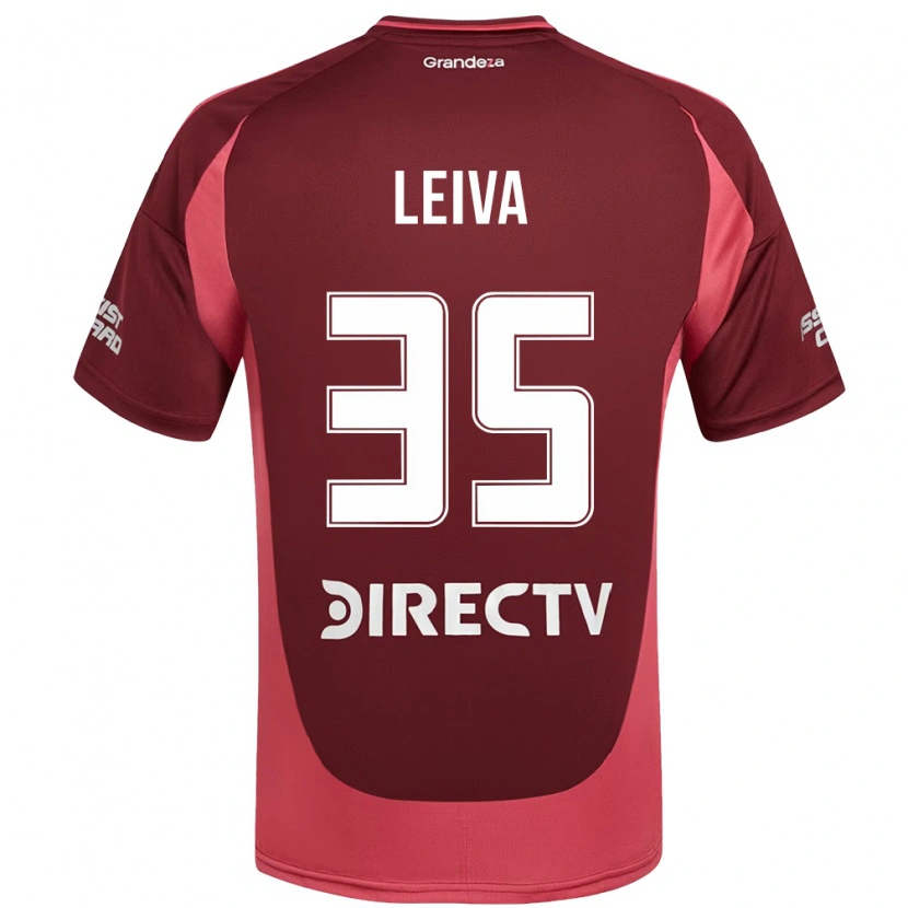 Danxen Heren Tobías Leiva #35 Bourgondisch Magenta Uitshirt Uittenue 2025/26 T-Shirt