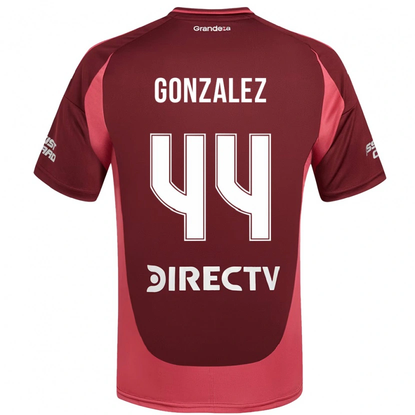 Danxen Heren Alexis González #44 Bourgondisch Magenta Uitshirt Uittenue 2025/26 T-Shirt