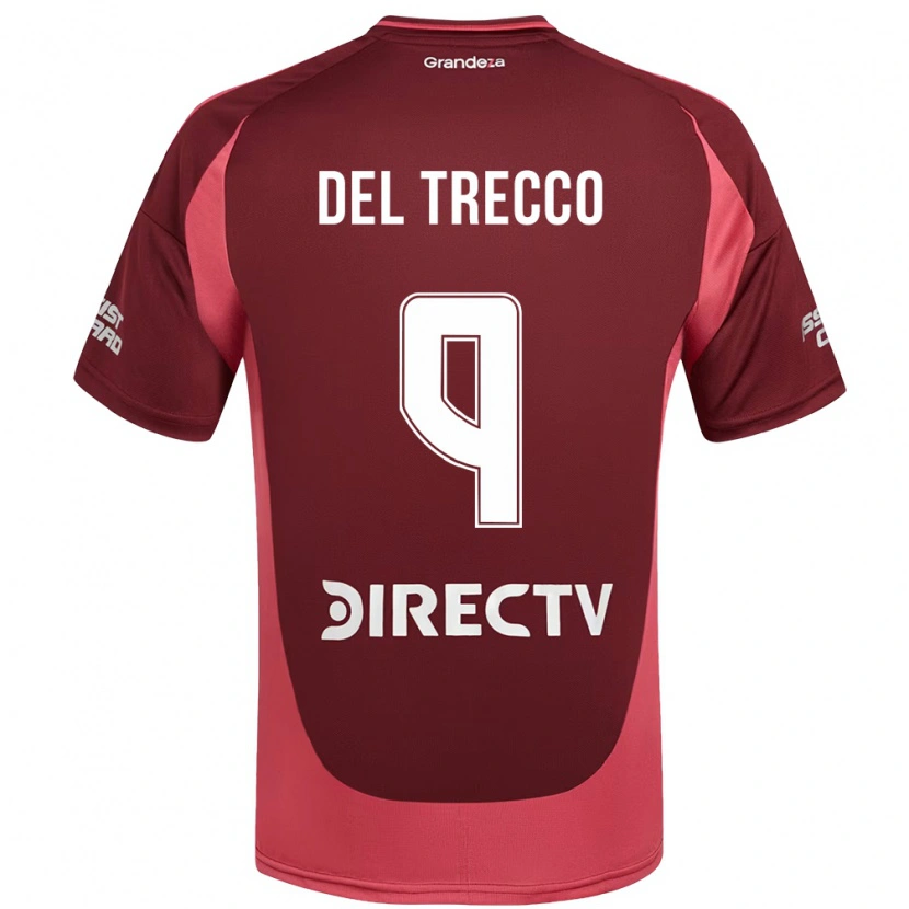 Danxen Heren Martina Del Trecco #9 Bourgondisch Magenta Uitshirt Uittenue 2025/26 T-Shirt