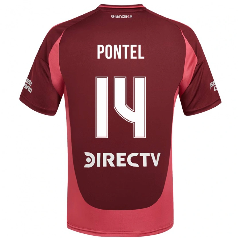 Danxen Heren Daniela Pontel #14 Bourgondisch Magenta Uitshirt Uittenue 2025/26 T-Shirt