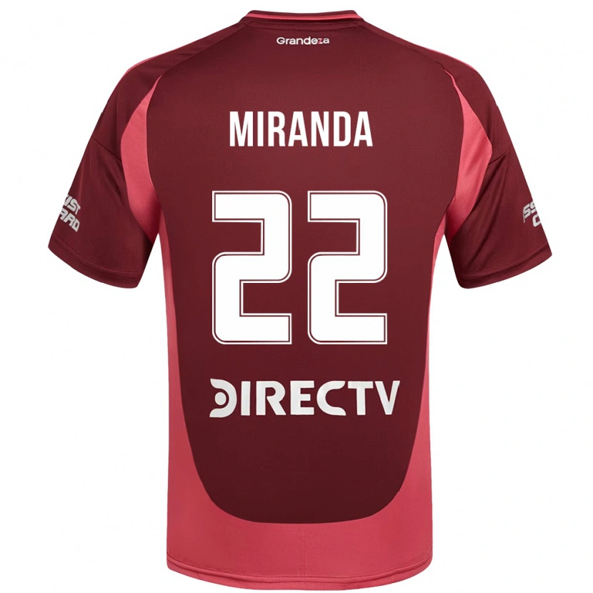 Danxen Heren Morena Miranda #22 Bourgondisch Magenta Uitshirt Uittenue 2025/26 T-Shirt