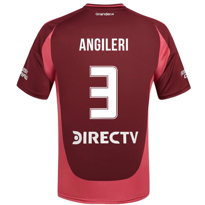 Danxen Heren Fabrizio Angileri #3 Bourgondisch Magenta Uitshirt Uittenue 2025/26 T-Shirt