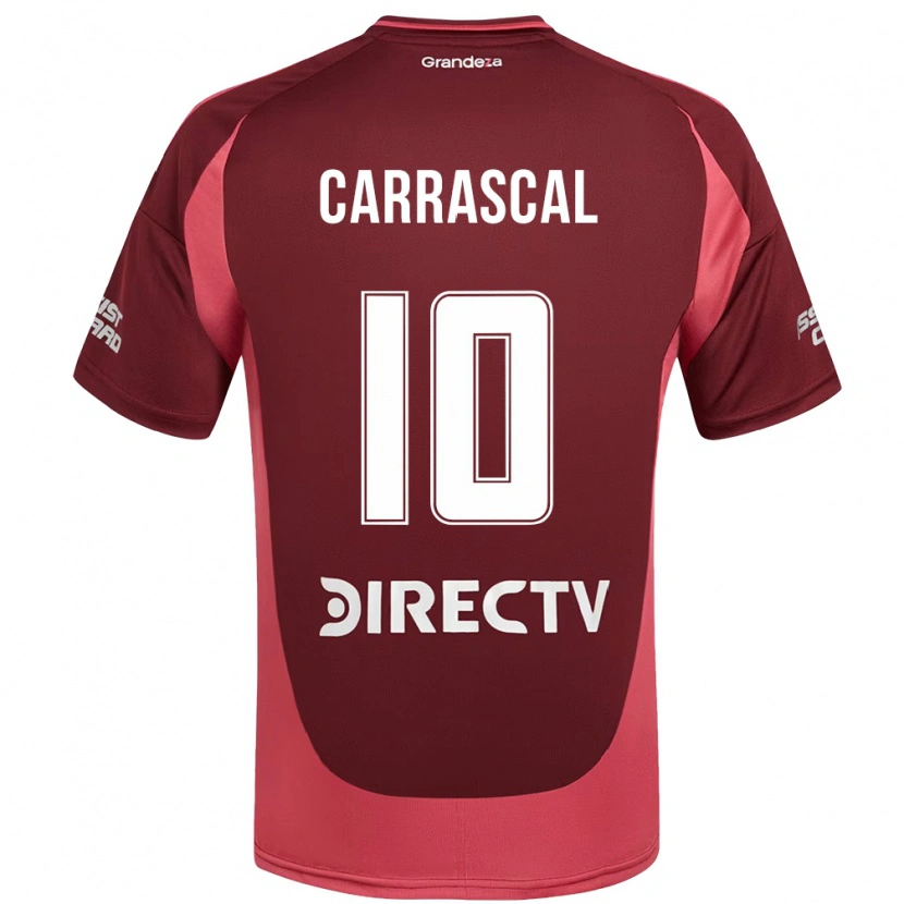 Danxen Heren Jorge Carrascal #10 Bourgondisch Magenta Uitshirt Uittenue 2025/26 T-Shirt