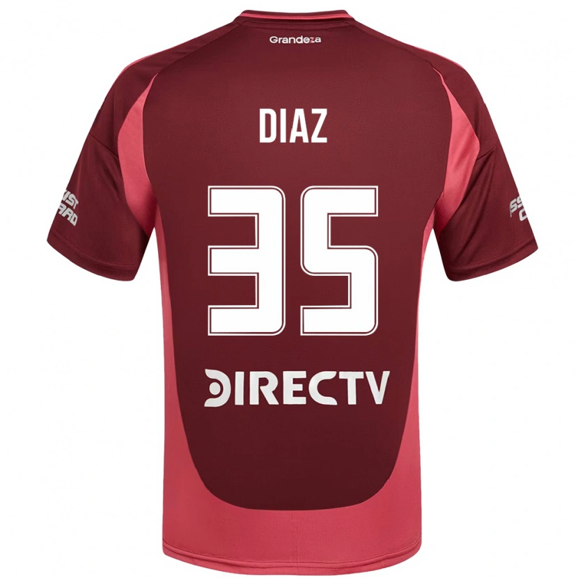 Danxen Heren Leonardo Diaz #35 Bourgondisch Magenta Uitshirt Uittenue 2025/26 T-Shirt