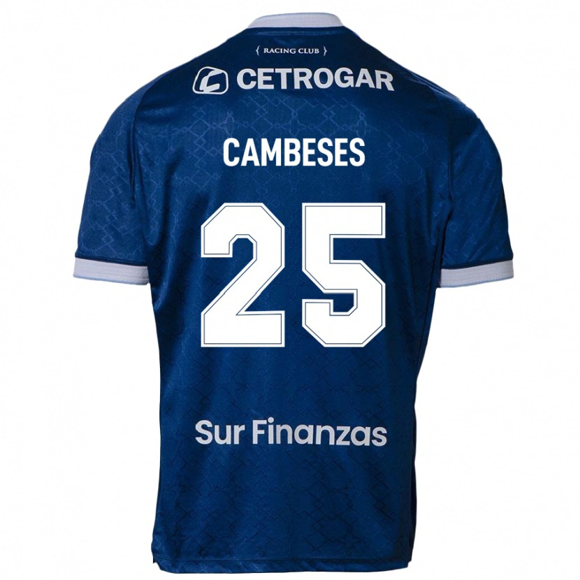 Danxen Heren Facundo Cambeses #25 Donkerblauw Uitshirt Uittenue 2025/26 T-Shirt
