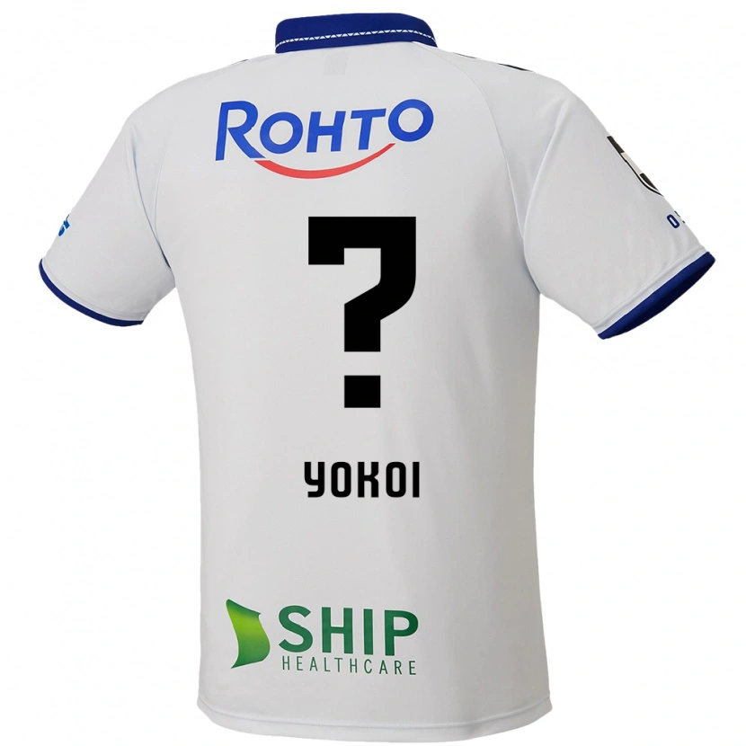 Danxen Heren Yuya Yokoi #0 Wit Blauw Zwart Uitshirt Uittenue 2025/26 T-Shirt
