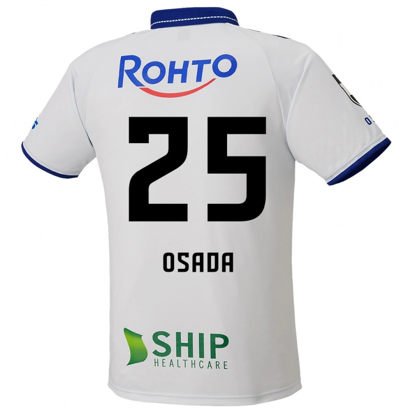 Danxen Heren Towa Osada #25 Wit Blauw Zwart Uitshirt Uittenue 2025/26 T-Shirt