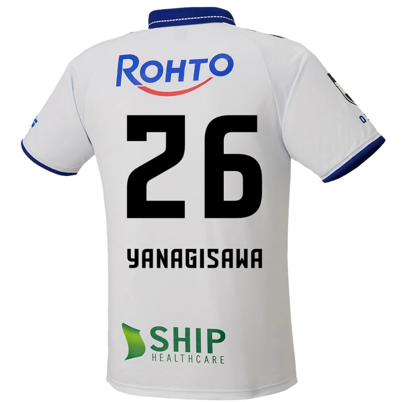 Danxen Heren Ko Yanagisawa #26 Wit Blauw Zwart Uitshirt Uittenue 2025/26 T-Shirt