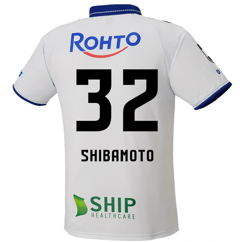 Danxen Heren Ren Shibamoto #32 Wit Blauw Zwart Uitshirt Uittenue 2025/26 T-Shirt