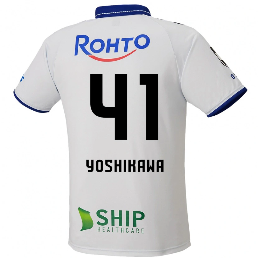Danxen Heren Naoki Yoshikawa #41 Wit Blauw Zwart Uitshirt Uittenue 2025/26 T-Shirt