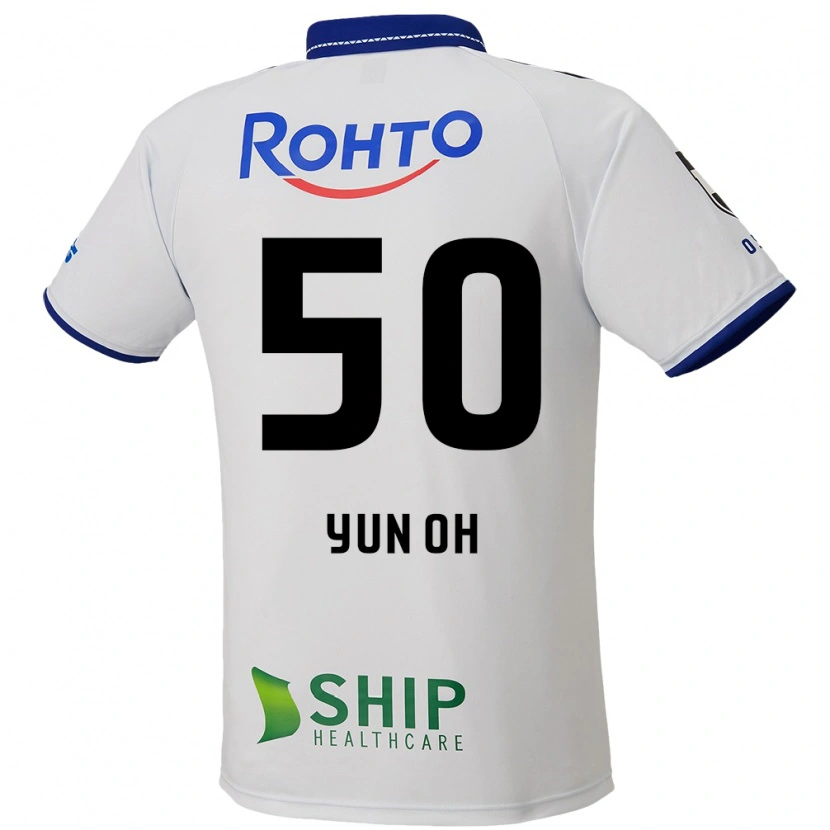 Danxen Heren Lee Yun-Oh #50 Wit Blauw Zwart Uitshirt Uittenue 2025/26 T-Shirt
