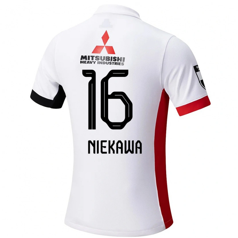 Danxen Heren Ayumi Niekawa #16 Wit Zwart Uitshirt Uittenue 2025/26 T-Shirt
