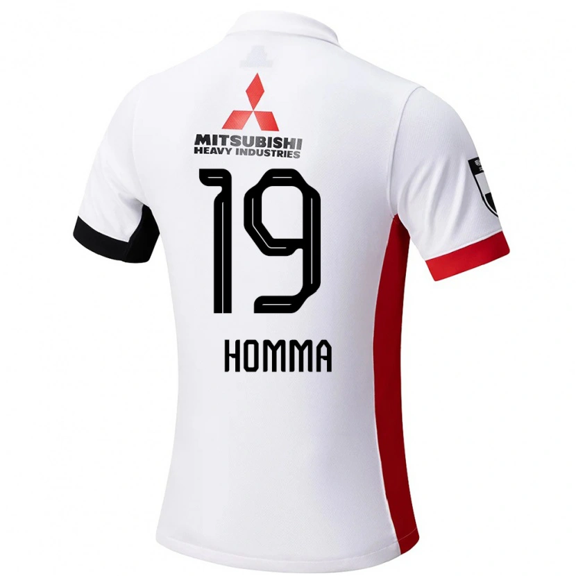Danxen Heren Shion Homma #19 Wit Zwart Uitshirt Uittenue 2025/26 T-Shirt