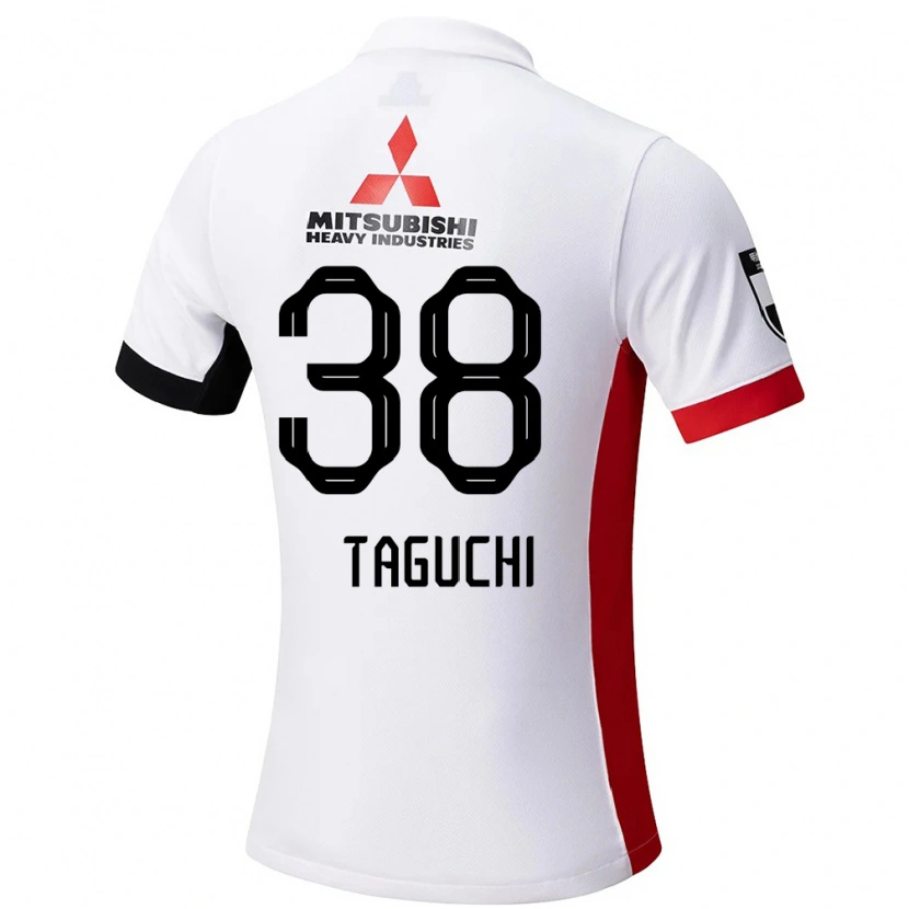 Danxen Heren Keita Taguchi #38 Wit Zwart Uitshirt Uittenue 2025/26 T-Shirt