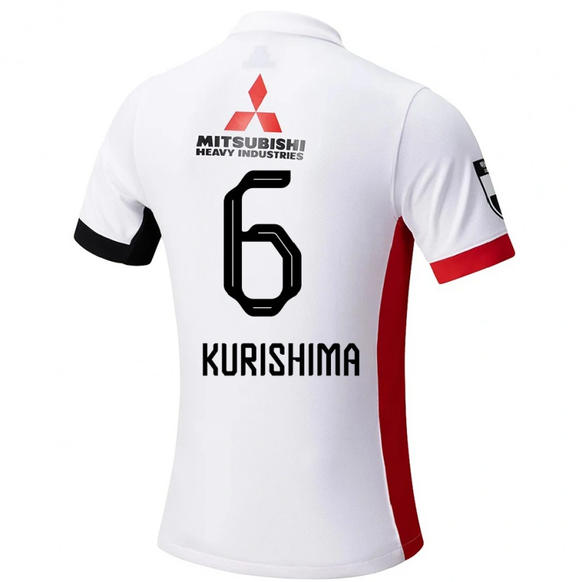 Danxen Heren Akari Kurishima #6 Wit Zwart Uitshirt Uittenue 2025/26 T-Shirt