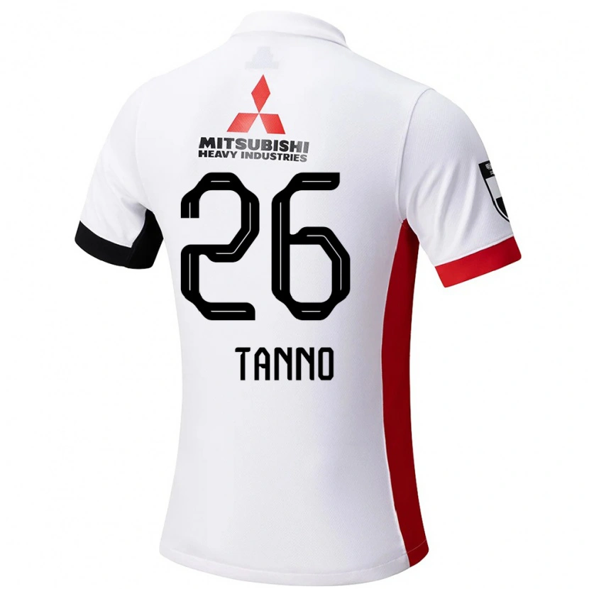 Danxen Heren Ririka Tanno #26 Wit Zwart Uitshirt Uittenue 2025/26 T-Shirt
