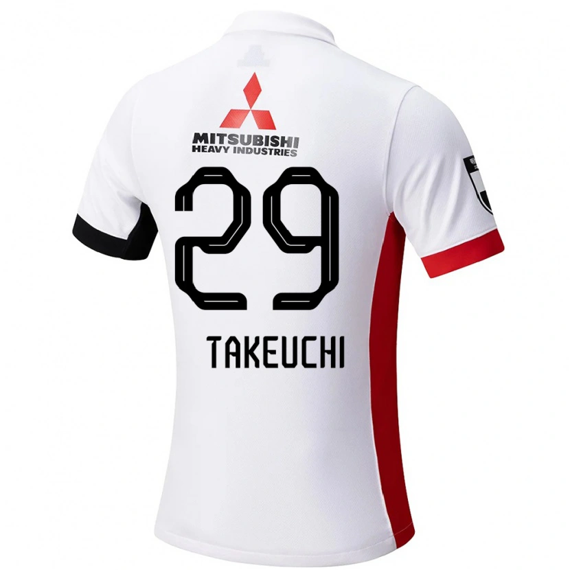Danxen Heren Ami Takeuchi #29 Wit Zwart Uitshirt Uittenue 2025/26 T-Shirt
