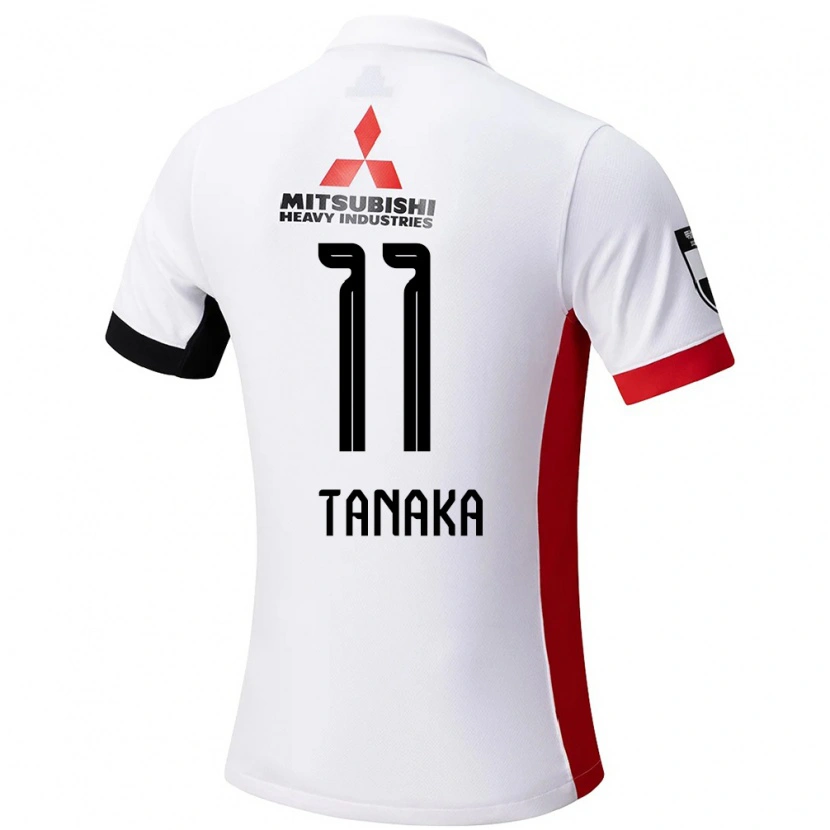 Danxen Heren Tatsuya Tanaka #11 Wit Zwart Uitshirt Uittenue 2025/26 T-Shirt