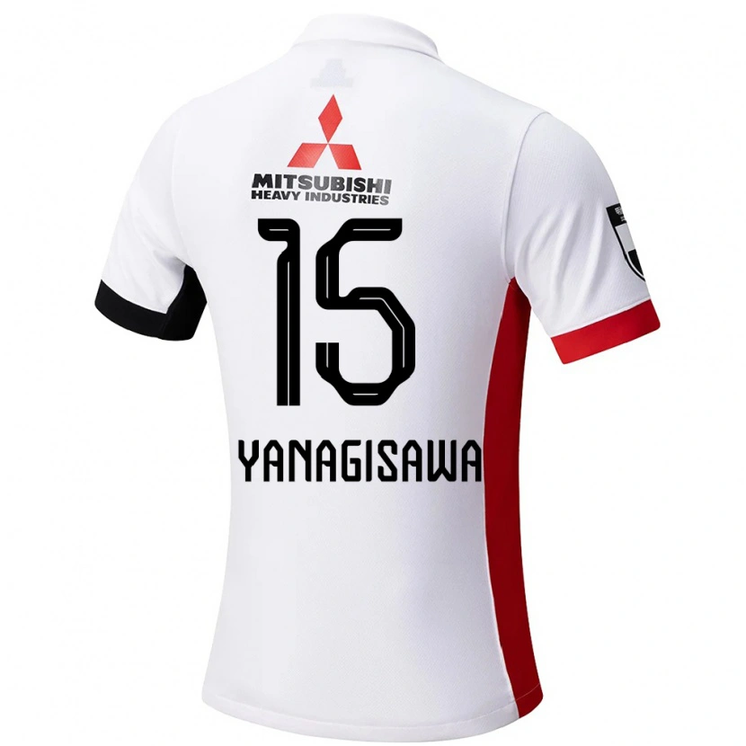Danxen Heren Saki Yanagisawa #15 Wit Zwart Uitshirt Uittenue 2025/26 T-Shirt