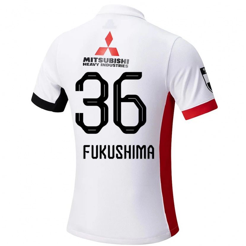 Danxen Heren Ryuya Fukushima #36 Wit Zwart Uitshirt Uittenue 2025/26 T-Shirt