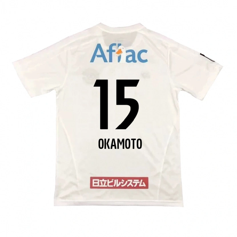 Danxen Heren Ryoji Okamoto #15 Lichtgrijs Beige Uitshirt Uittenue 2025/26 T-Shirt