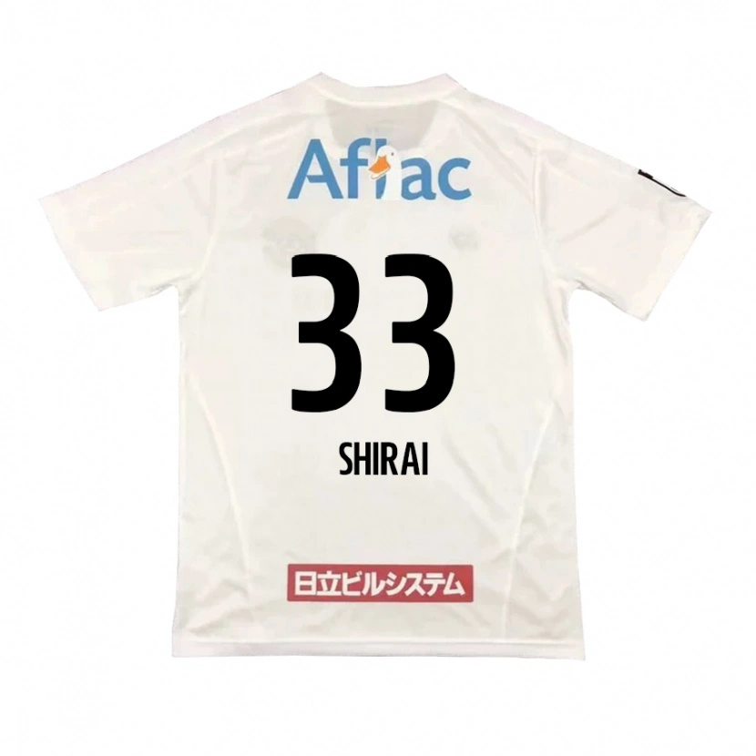 Danxen Heren Eiji Shirai #33 Lichtgrijs Beige Uitshirt Uittenue 2025/26 T-Shirt
