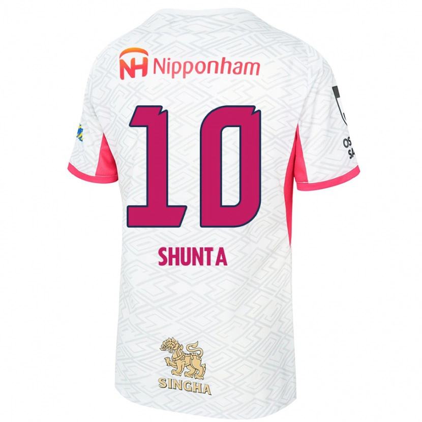 Danxen Heren Shunta Tanaka #10 Wit Sakura Roze Uitshirt Uittenue 2025/26 T-Shirt
