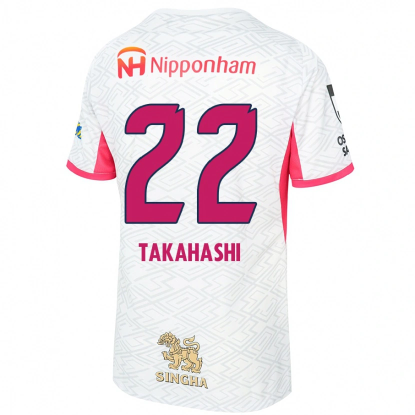 Danxen Heren Niko Takahashi #22 Wit Sakura Roze Uitshirt Uittenue 2025/26 T-Shirt