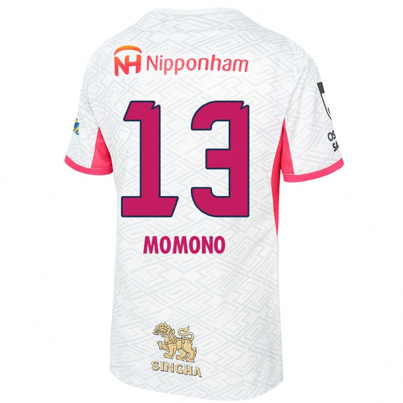 Danxen Heren Miyuka Momono #13 Wit Sakura Roze Uitshirt Uittenue 2025/26 T-Shirt
