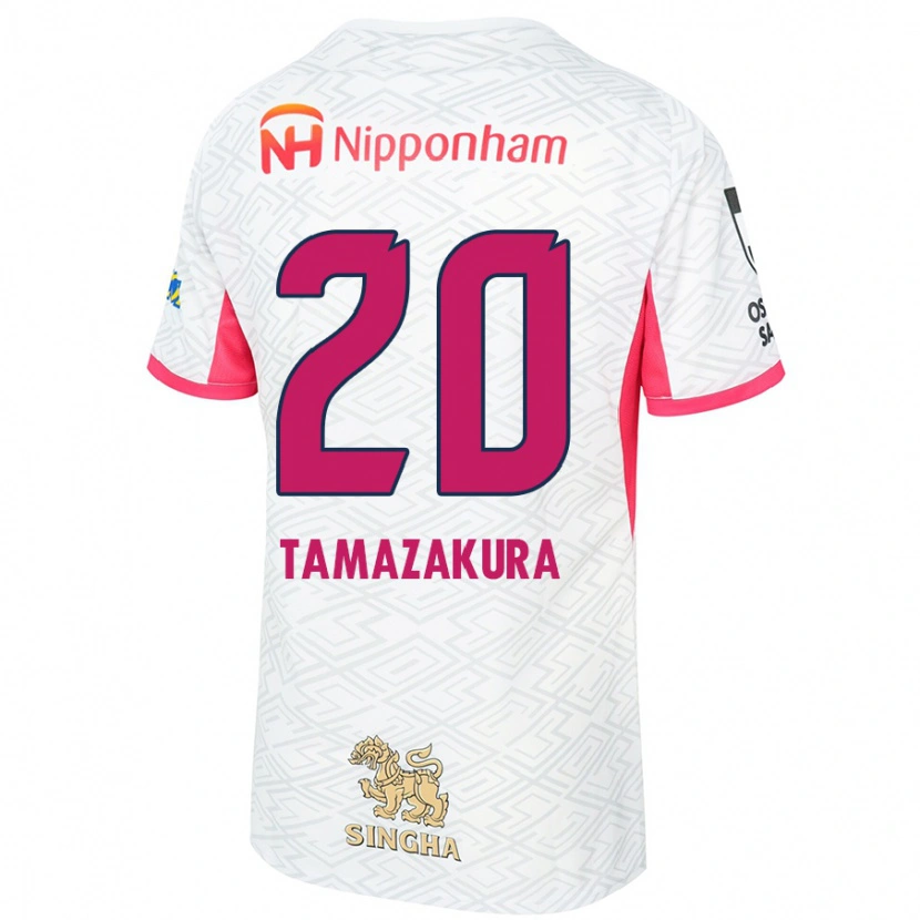 Danxen Heren Kotono Tamazakura #20 Wit Sakura Roze Uitshirt Uittenue 2025/26 T-Shirt