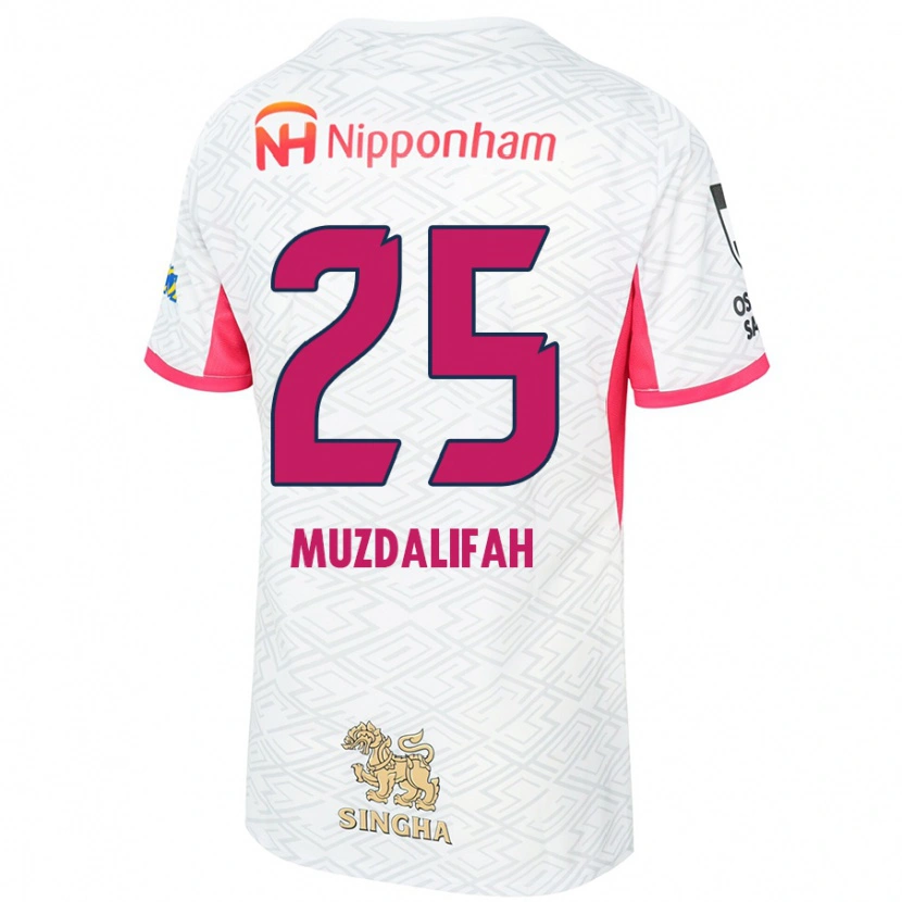 Danxen Heren Zahra Muzdalifah #25 Wit Sakura Roze Uitshirt Uittenue 2025/26 T-Shirt