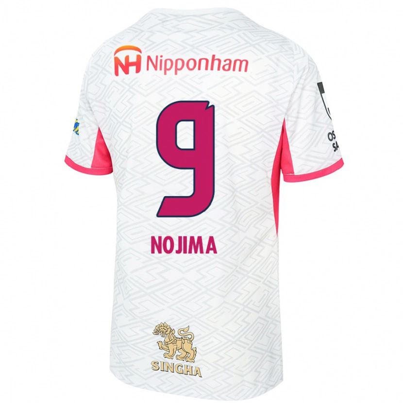 Danxen Heren Sakura Nojima #9 Wit Sakura Roze Uitshirt Uittenue 2025/26 T-Shirt