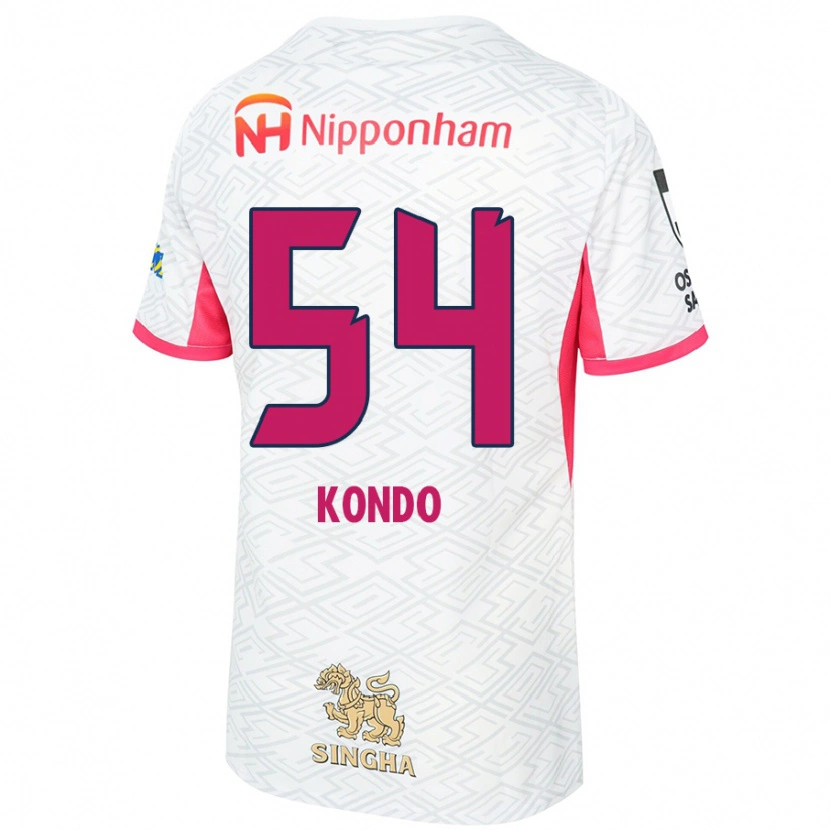 Danxen Heren Kuraba Kondo #54 Wit Sakura Roze Uitshirt Uittenue 2025/26 T-Shirt