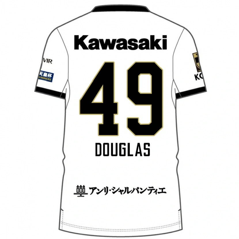 Danxen Heren Douglas #49 Wit Zwart Uitshirt Uittenue 2025/26 T-Shirt