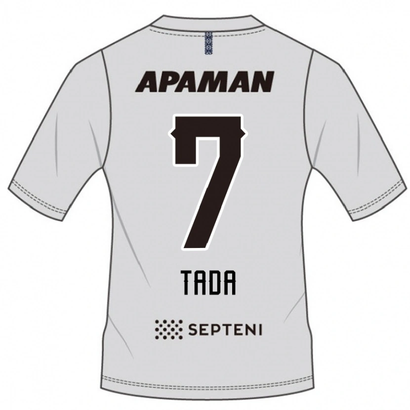 Danxen Heren Koya Tada #7 Lichtgrijs Uitshirt Uittenue 2025/26 T-Shirt