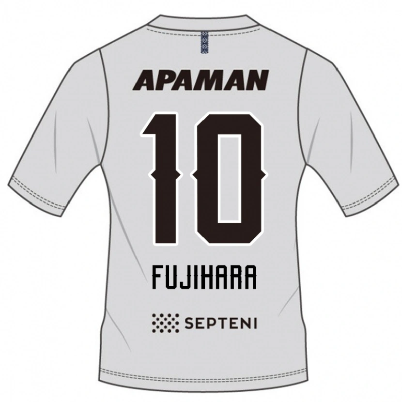 Danxen Heren Naoatsu Fujihara #10 Lichtgrijs Uitshirt Uittenue 2025/26 T-Shirt
