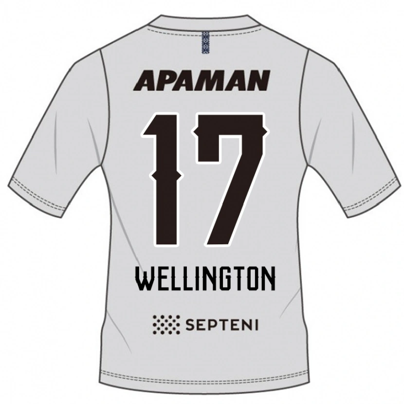 Danxen Heren Wellington #17 Lichtgrijs Uitshirt Uittenue 2025/26 T-Shirt