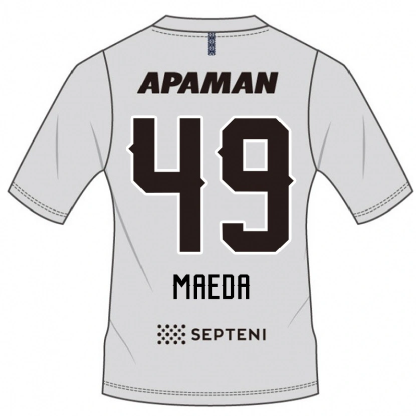 Danxen Heren Ichika Maeda #49 Lichtgrijs Uitshirt Uittenue 2025/26 T-Shirt